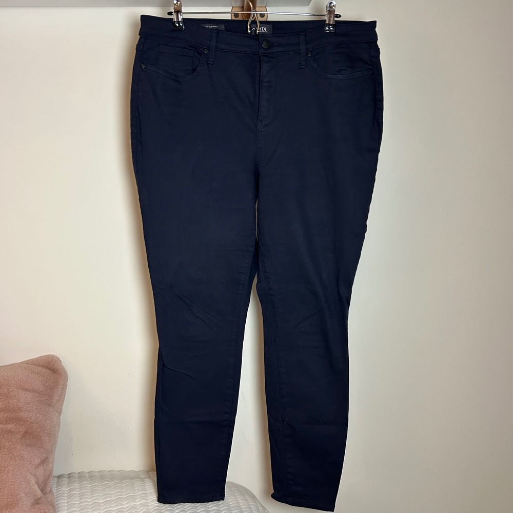 NYDJ Ami Skinny Jeans Lift Tucking Technology Dark Wash‎ Women's Size 16 Navy